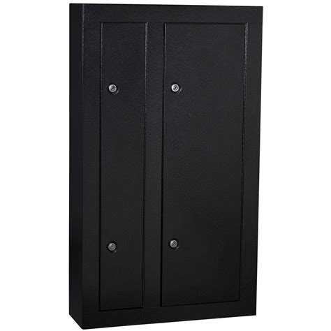 8-gun black double door steel security cabinet homack|homak double door cabinet.